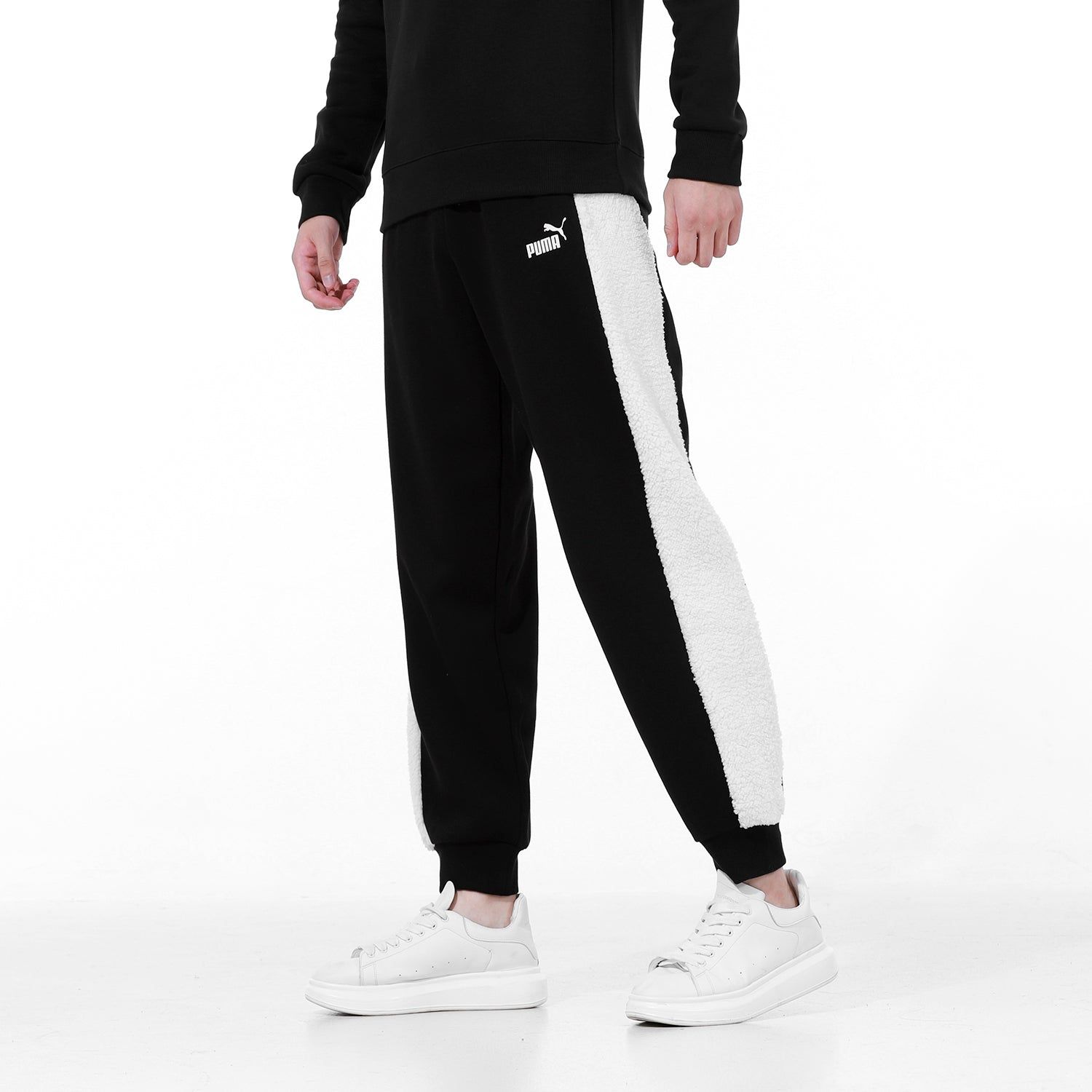 Puma Fleece Blocking Pants 'Black' 534938-01 sold by KicksCrew product image thumbnail 5