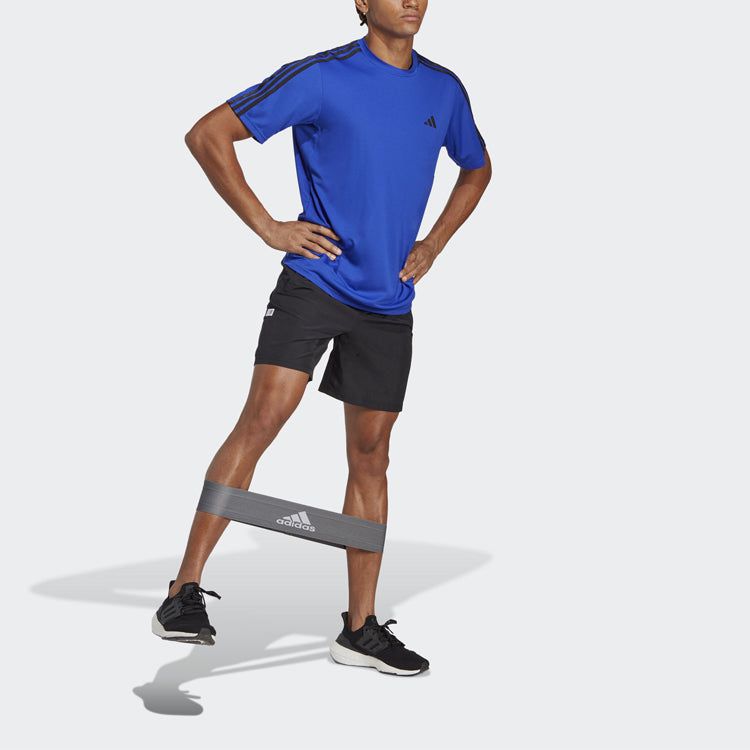 adidas Train Essentials 3-Stripes Training Tee 'Lucid Blue' IB8153 sold by KicksCrew product image thumbnail 2