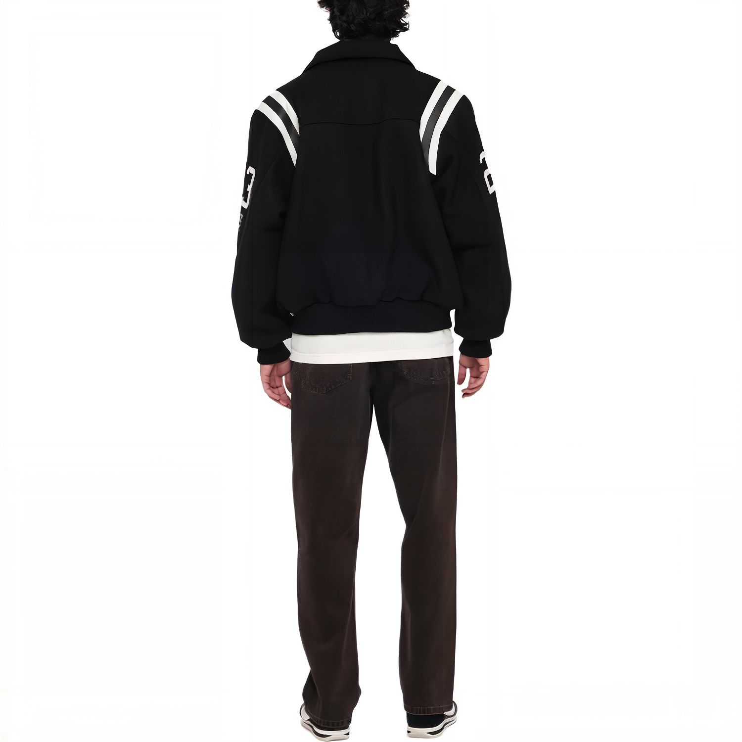 Stussy 80 Wool Varsity Jacket 'Black' 115713 | Parallel
