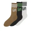 adidas x Korn Socks 3 Pack 'White Black Brown' IW7522 sold by KicksCrew
