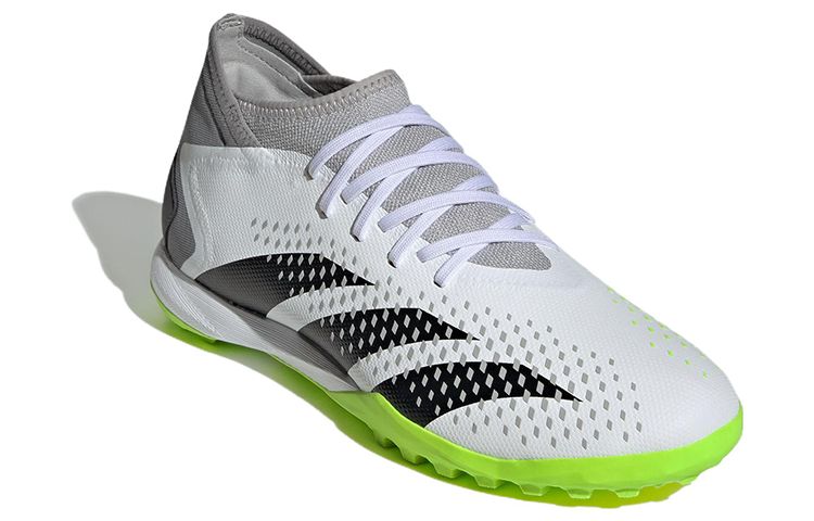 Adidas Predator Accuracy.3 Turf Boots 'Cloud White Core Black Lucid Lemon' GZ0004 sold by KicksCrew product image thumbnail 3