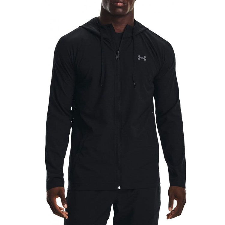 Under Armour Perforated Windbreaker Jacket 'Black' 1370499-001 sold by KicksCrew product image thumbnail 2