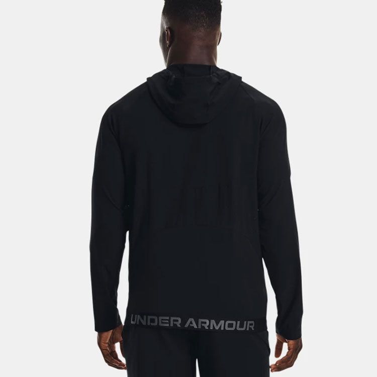 Under Armour Perforated Windbreaker Jacket 'Black' 1370499-001 sold by KicksCrew product image thumbnail 3