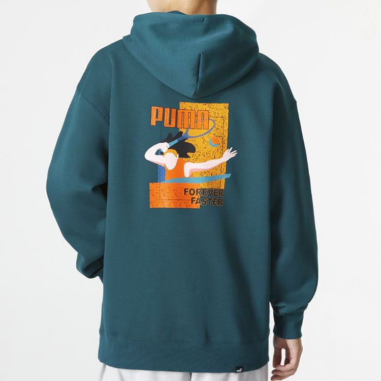 PUMA Essentials Rainbow Hoodie 'Teal' 673598-24 sold by KicksCrew product image thumbnail 3