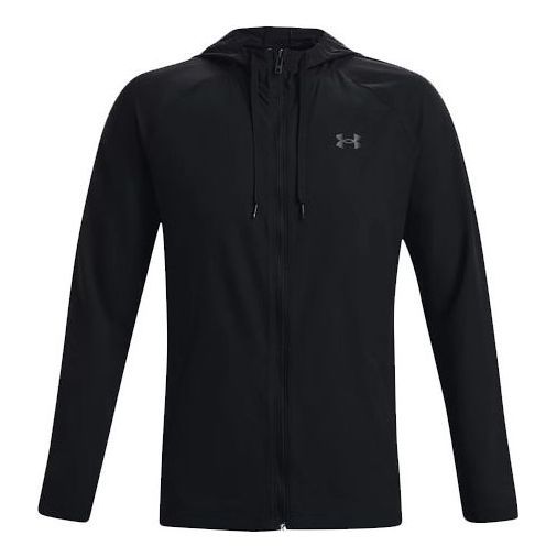 Under Armour Perforated Windbreaker Jacket 'Black' 1370499-001 sold by KicksCrew