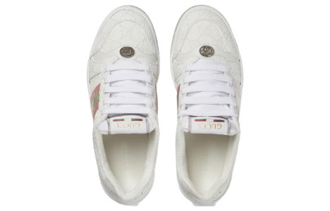(WMNS) GUCCI Screener sneaker 'White GG Supreme' 771134-96GE0-9058 sold by KicksCrew