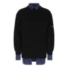 Balenciaga Shirt Detail Layered Jumper 'Black' 675268T32151000 sold by KicksCrew