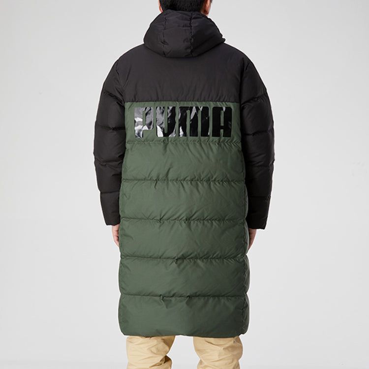 Puma Long Oversized Down Jacket 'Green Black' 585403-64 sold by KicksCrew product image thumbnail 4