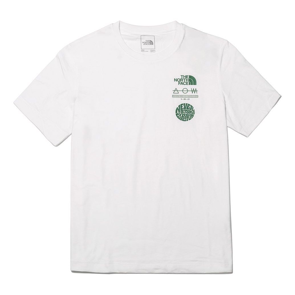 THE NORTH FACE Graphic Short Sleeve T-Shirt 'White' NF0A7WF4-FN4 sold by KicksCrew