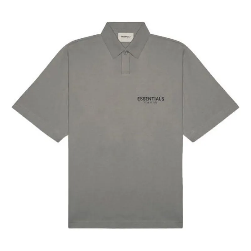 Fear of God Essentials SS20 Polo Shirt 'Cement' FOG-SS20-129 sold by KicksCrew