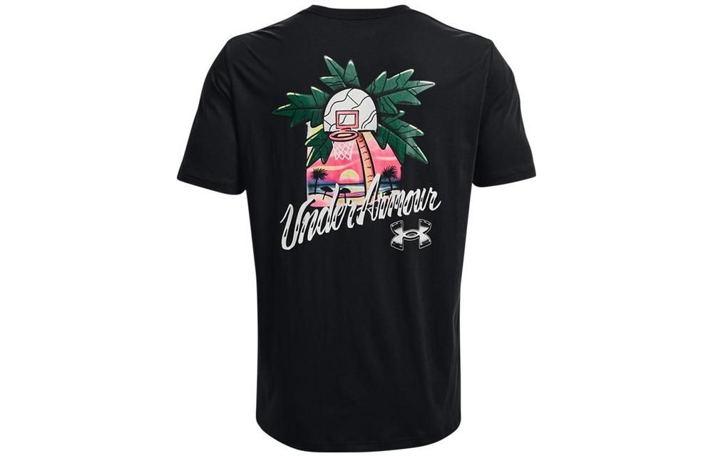 Under Armour Summer Hoops Graphic T-shirt 'Black' 1370522-001 sold by KicksCrew product image thumbnail 2
