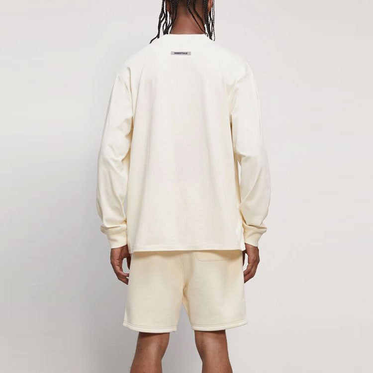 Fear of God Essentials FW20 Long Sleeve Logo Tee 'Cream' FOG-FW20-342 sold by KicksCrew product image thumbnail 3
