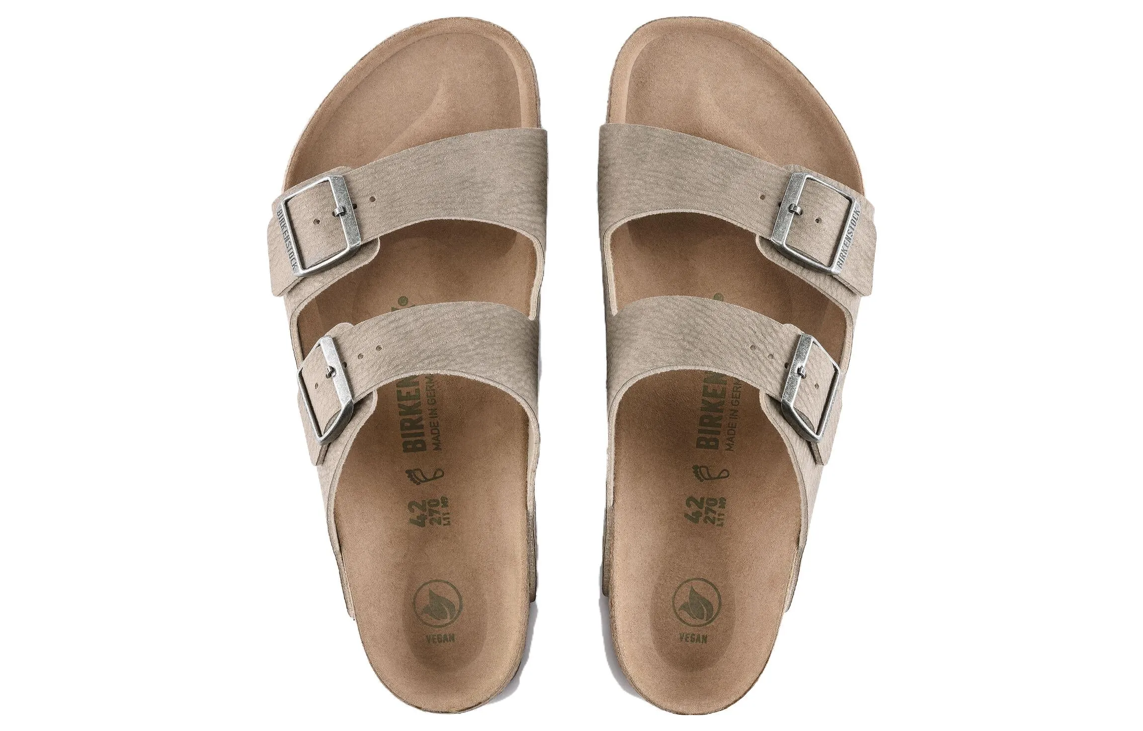 (WMNS) Birkenstock Arizona Vegan Synthetik Narrow Fit Sandals 'Desert Dust Gray Taupe' 1023036 sold by KicksCrew product image thumbnail 5