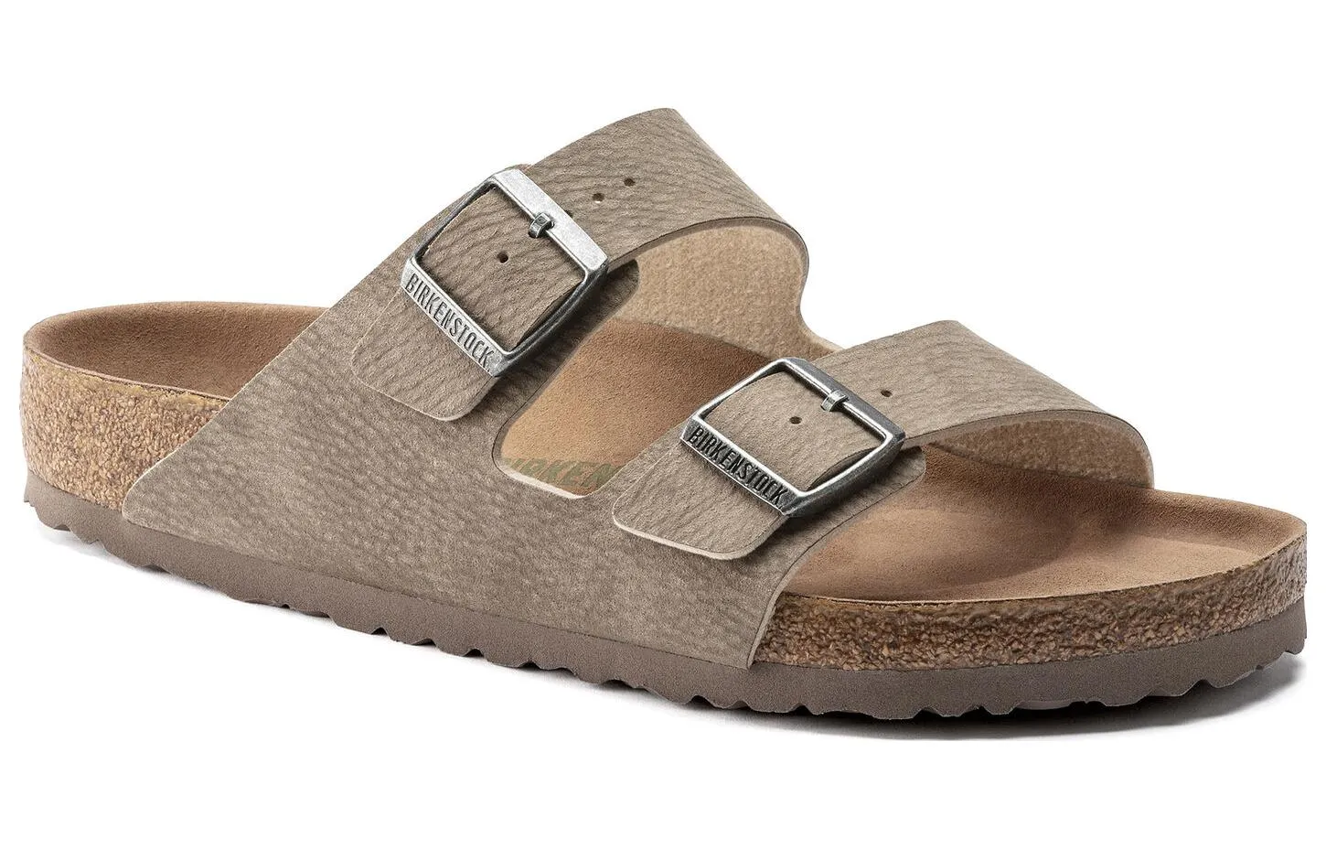(WMNS) Birkenstock Arizona Vegan Synthetik Narrow Fit Sandals 'Desert Dust Gray Taupe' 1023036 sold by KicksCrew product image thumbnail 3