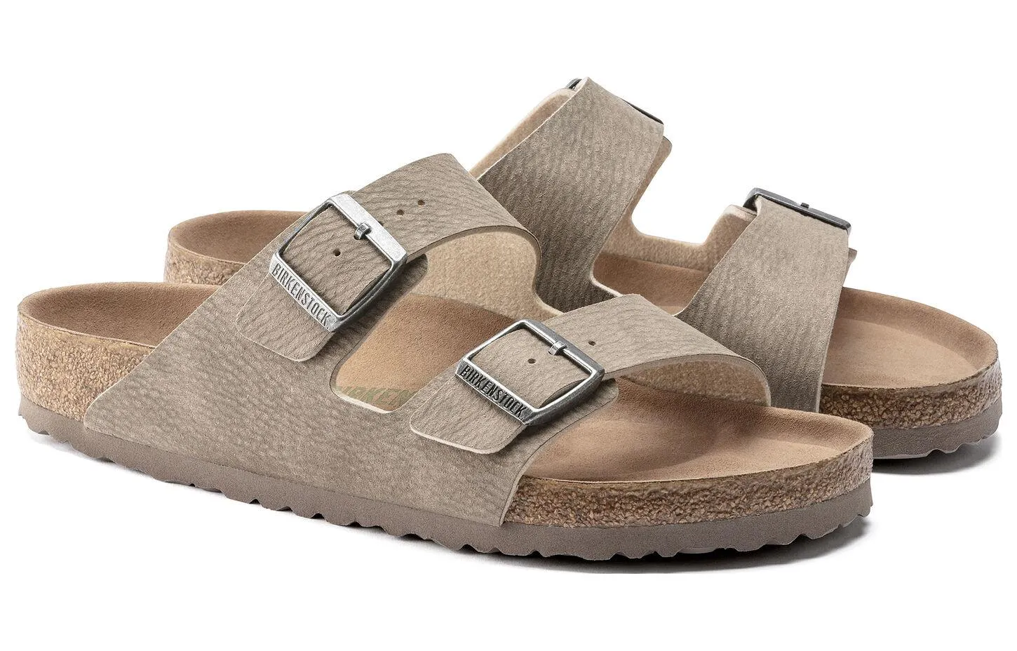 (WMNS) Birkenstock Arizona Vegan Synthetik Narrow Fit Sandals 'Desert Dust Gray Taupe' 1023036 sold by KicksCrew product image thumbnail 4