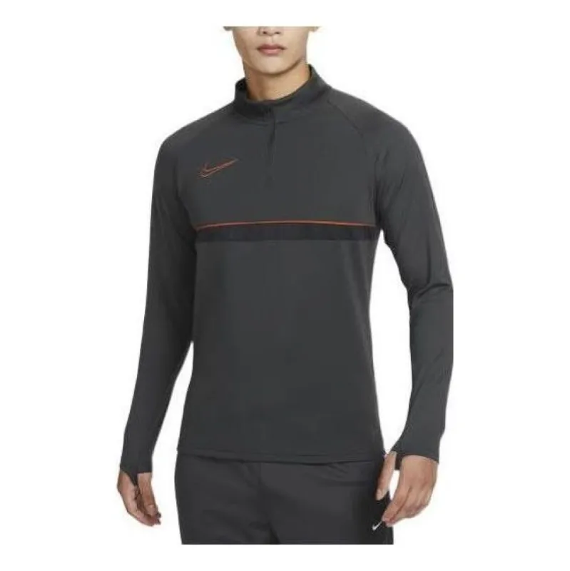 Nike Sportswear Club Fleece Half-Length Zip Open Long Sleeve Top 'Dark Grey' CW6111-070 sold by KicksCrew