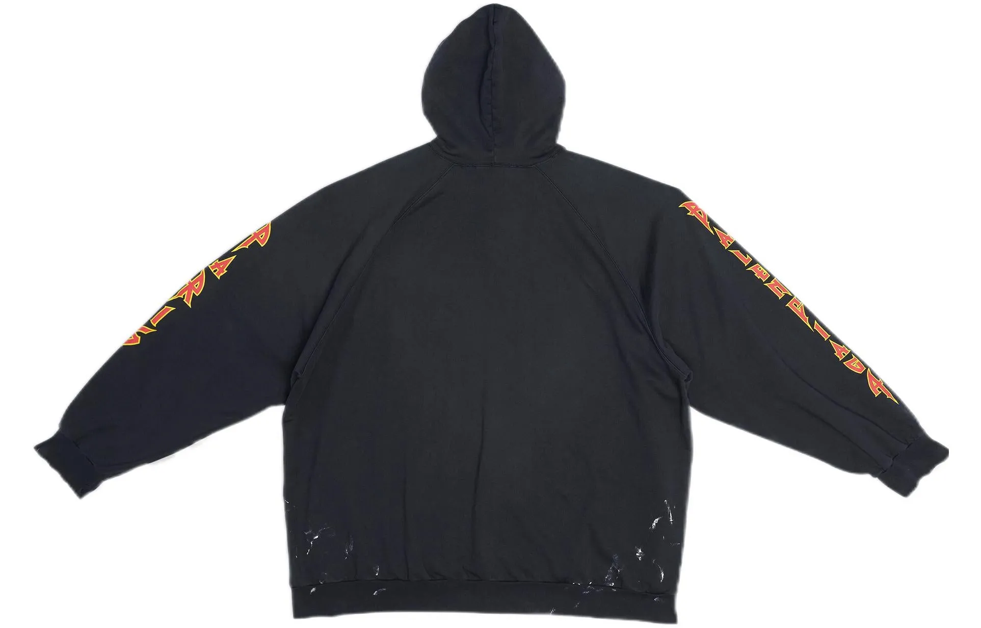 Balenciaga SBalenciaga Metallica Hoodie Oversized Fit 'Black Orange' 697879TMV891055 sold by KicksCrew product image thumbnail 2