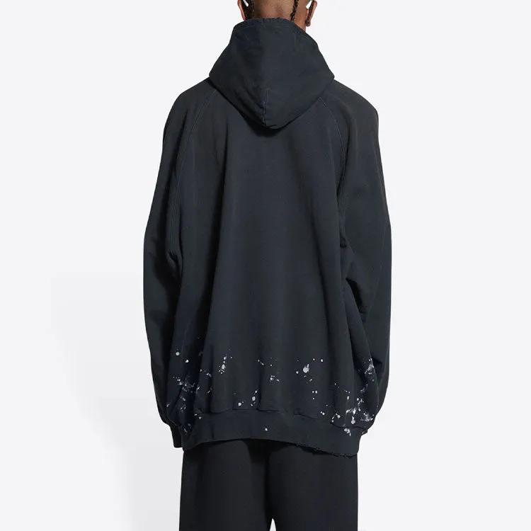 Balenciaga SBalenciaga Metallica Hoodie Oversized Fit 'Black Orange' 697879TMV891055 sold by KicksCrew product image thumbnail 5