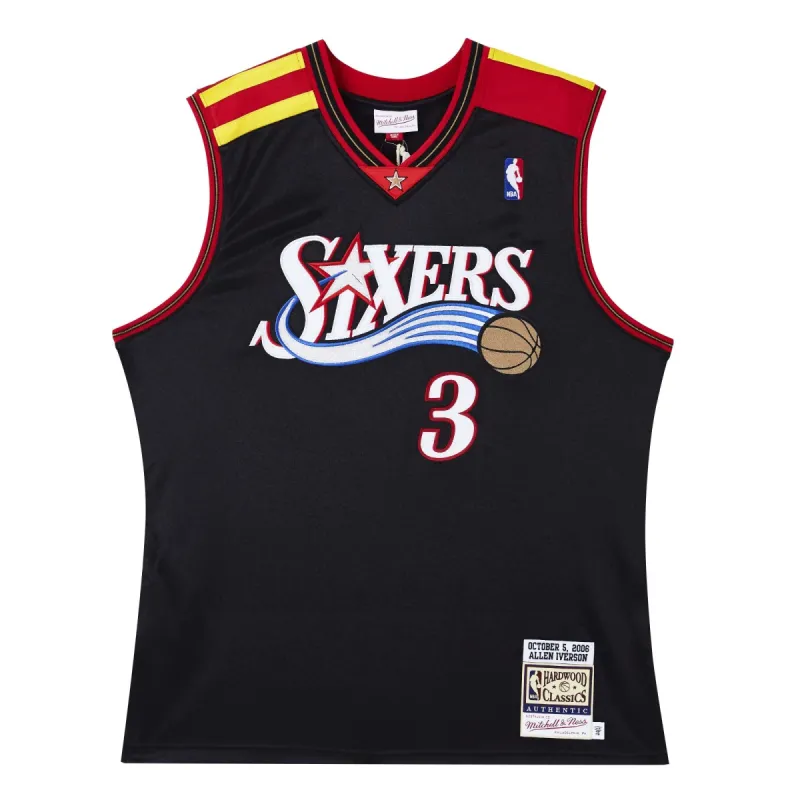 Mitchell & Ness NBA Authentic Philadelphia 76ers 06/07 Basketball Jersey 'Allen Iverson' AJY4GS20035-P76BLCK06AIV sold by KicksCrew