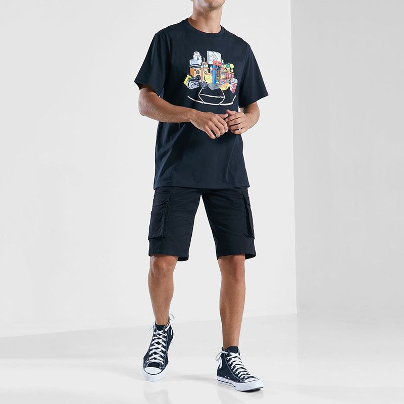 Converse Throwback T-Shirt 'Black' 10023259-A01 sold by KicksCrew product image thumbnail 4