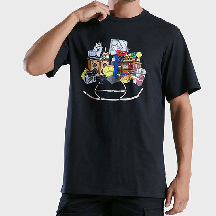 Converse Throwback T-Shirt 'Black' 10023259-A01 sold by KicksCrew product image thumbnail 2