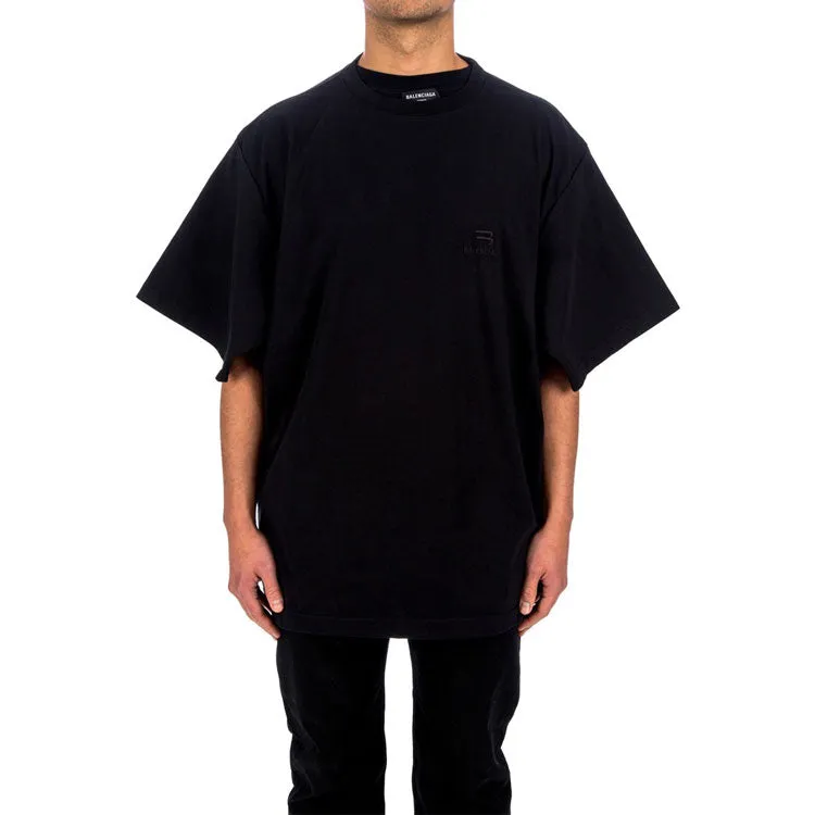 Balenciaga Sporty B Crewneck T-Shirt 'Black' 657059TKV901069 sold by KicksCrew product image thumbnail 3