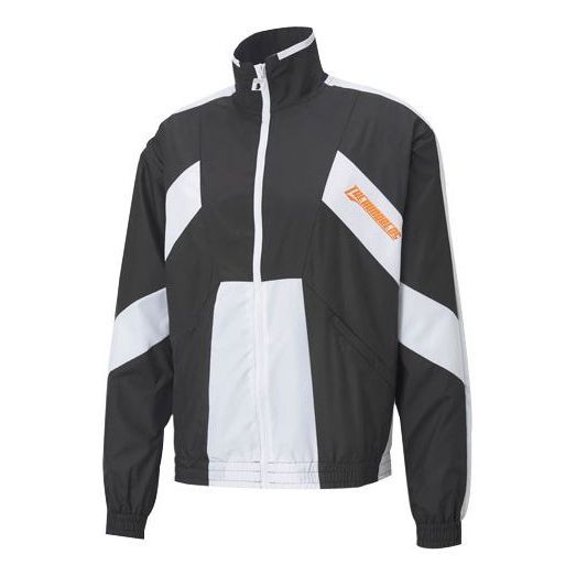 Puma x The Hundreds Track Jacket 'Black White Orange' 596747-01 sold by KicksCrew