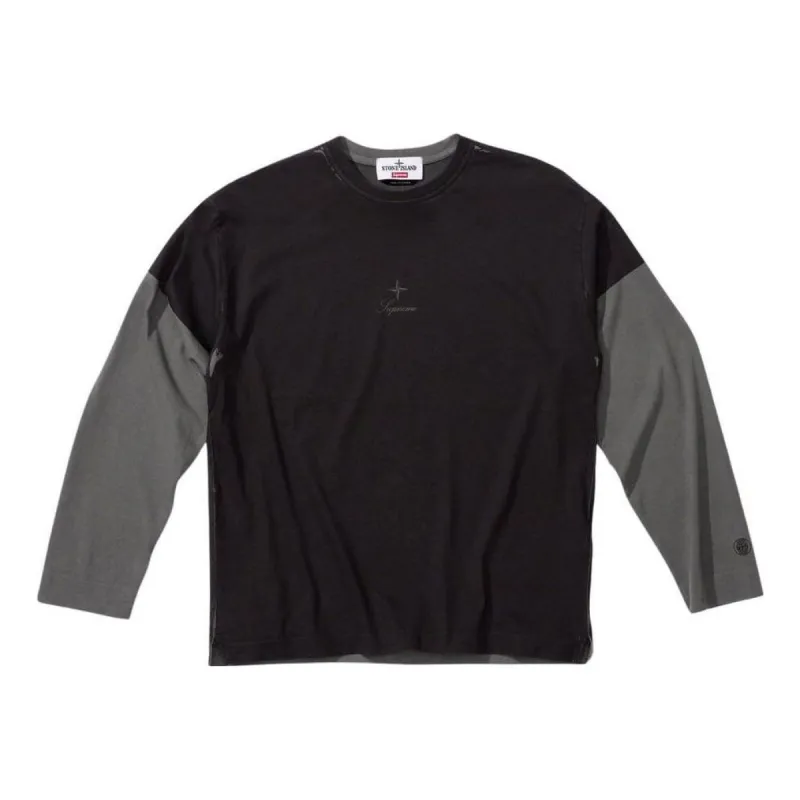Supreme x STONE ISLAND FW23 Week10 Sweater 'Black' SUP-FW23-171 sold by KicksCrew