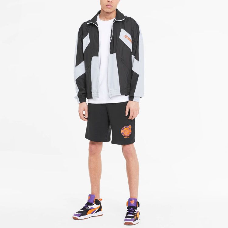 Puma x The Hundreds Track Jacket 'Black White Orange' 596747-01 sold by KicksCrew product image thumbnail 5