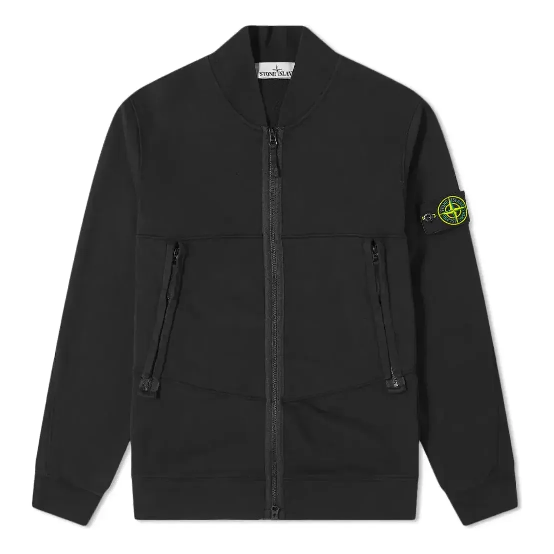 STONE ISLAND Garment Dyed Bomber Jacket 'Black' 741560351-V0029 sold by KicksCrew