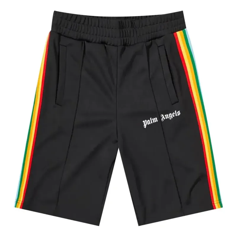 Palm Angels Rainbow Track Short 'Black' PMCB011E20FAB0061084 sold by KicksCrew