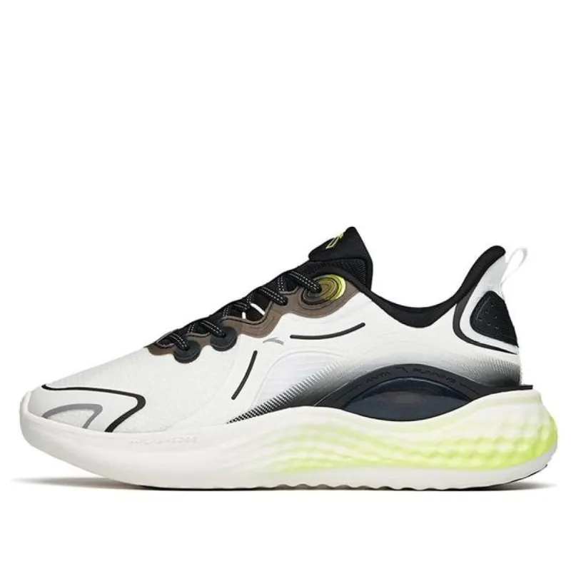 ANTA Running Series Sneakers 'White Black Green' 112145556S-2 sold by KicksCrew