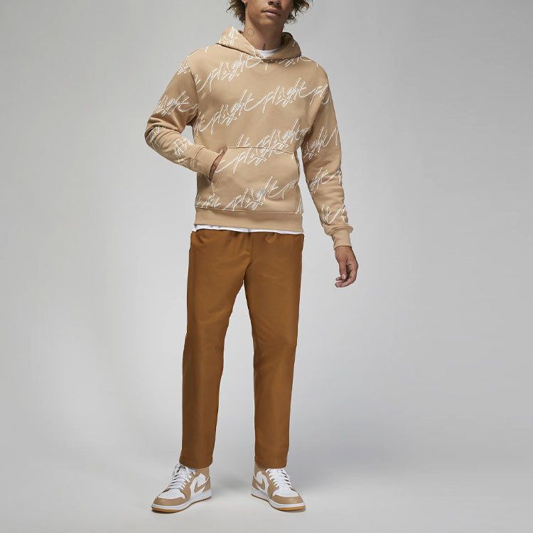 Air Jordan Essentials Fleece Pullover Hoodie 'Khaki' FB7318-200 sold by KicksCrew product image thumbnail 3