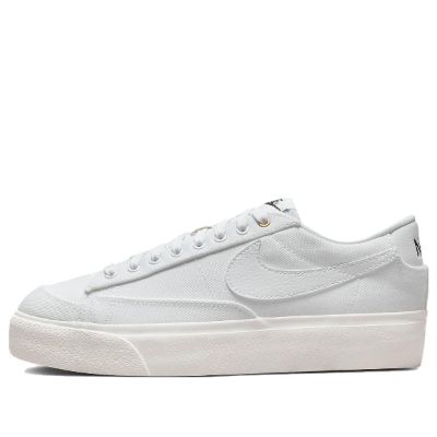 (WMNS) Nike Blazer Platform Low Canvas 'White' DV7475-100 sold by KicksCrew