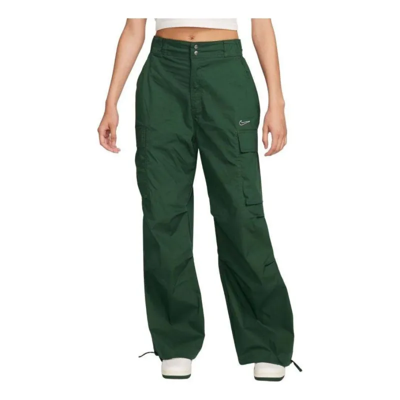 (WMNS) Nike Sportswear Woven Pants 'Green' FV4969-323 sold by KicksCrew