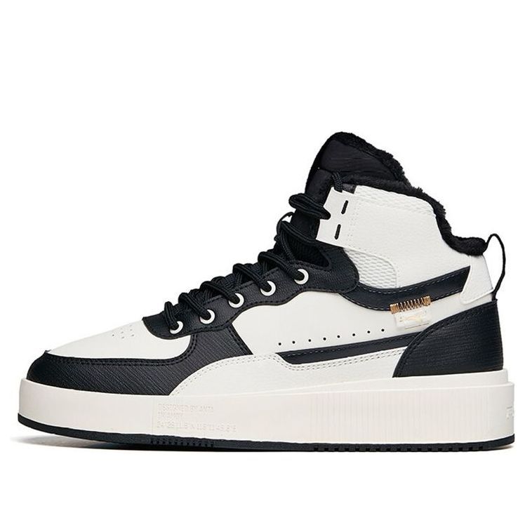 (WMNS) ANTA Life Series High-Top Casual Skate Shoes 'White Black' 922148911-2 sold by KicksCrew