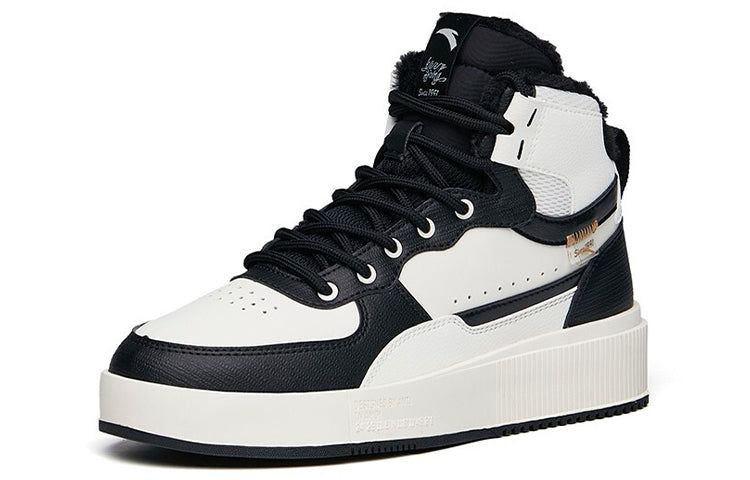 (WMNS) ANTA Life Series High-Top Casual Skate Shoes 'White Black' 922148911-2 sold by KicksCrew product image thumbnail 2
