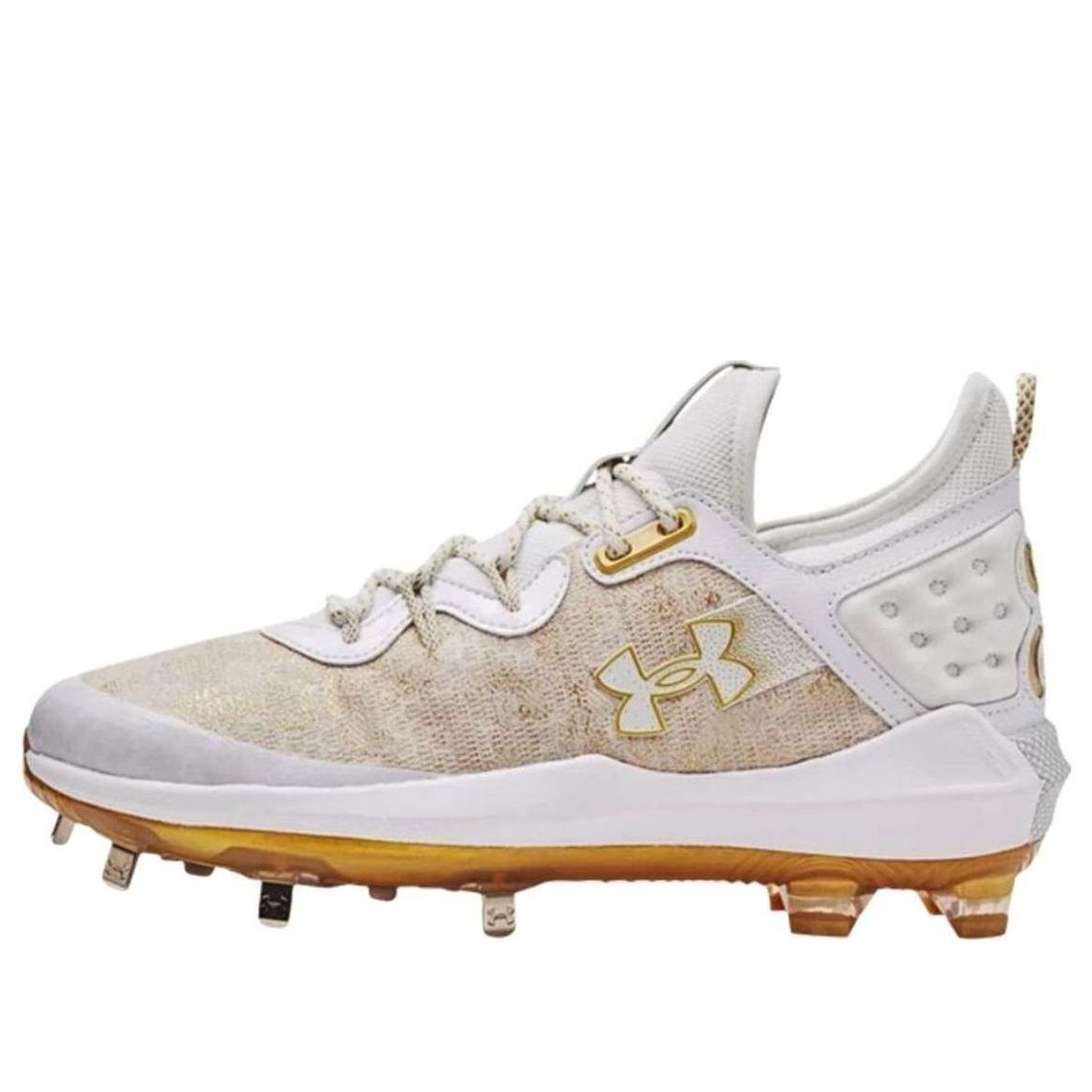 Under Armour Harper 8 Low ST Baseball Cleats 'White Gold' 3026588-100 sold by KicksCrew