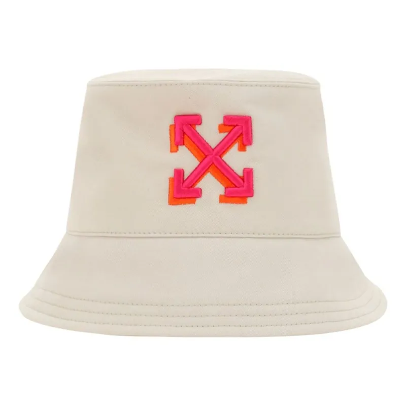 (WMNS) Off-White Arrow Bucket Hat 'Beige Fuchsia' OWLB021S23FAB0010132 sold by KicksCrew