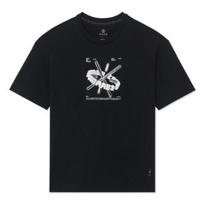 Li-Ning x Glare Way Of Wade Graphic T-shirt 'Black' AHSS645-1 sold by KicksCrew