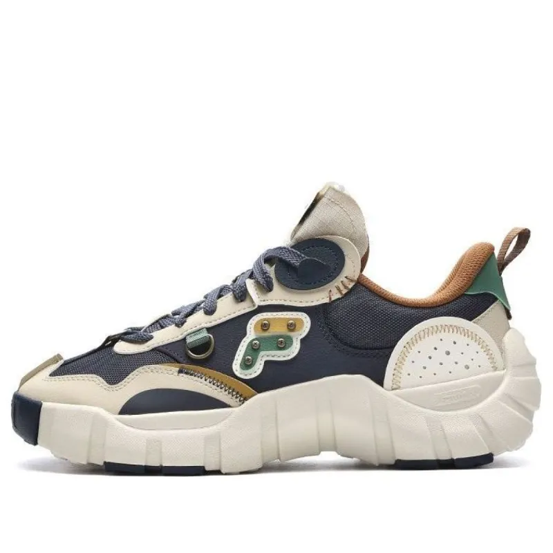 FILA FUSION FUSION Bone Sneakers 'Navy White' T12M311201FIW sold by KicksCrew