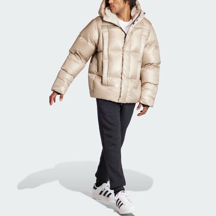 adidas Originals Heavy Weight Down Puffer Jacket 'Beige' IR7134 sold by KicksCrew product image thumbnail 3