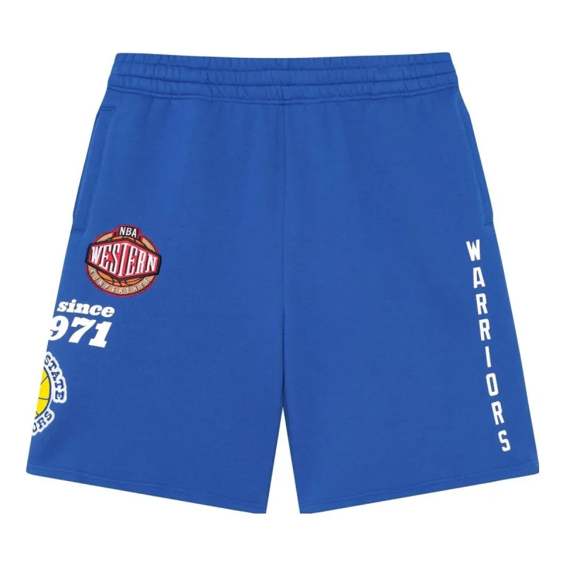 Mitchell & Ness x NBA Team Origins Fleece Short 'Warriors' PSHR4851-GSWYYPPPROYA sold by KicksCrew