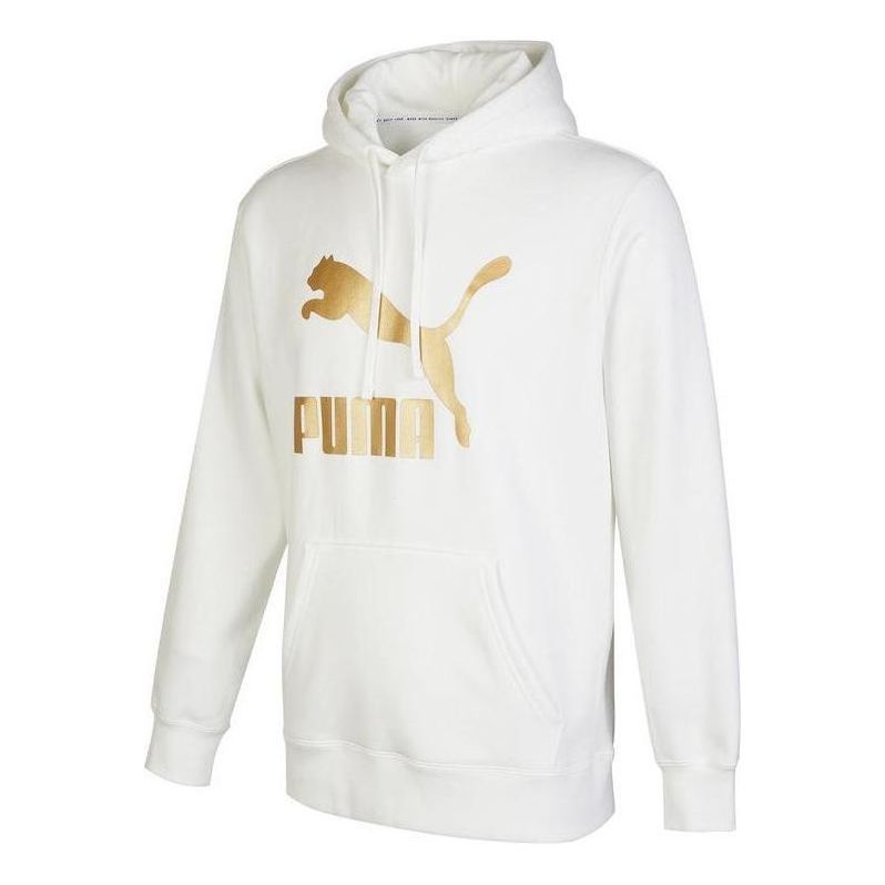 Puma Classics Metallic Regular Fit Hoodie 'White' 537678-02 sold by KicksCrew
