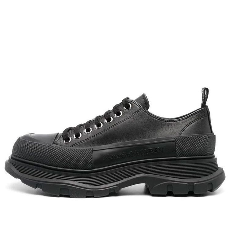 Alexander McQueen Tread Slick Canvas Sneakers 'All Black' 705662WHZ621081 sold by KicksCrew