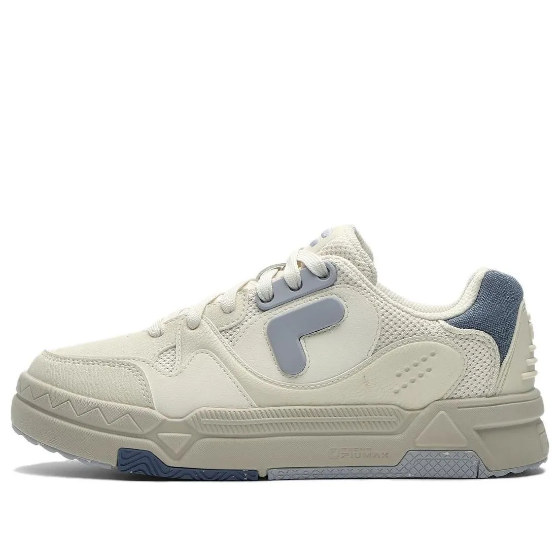 (WMNS) FILA FUSION Bank Skate Shoes 'Cream White Blue' T12W342206FGI sold by KicksCrew