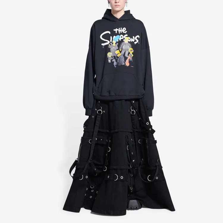 Balenciaga x THE SIMPSONS Cotton Hoodie Wide Fit 'Black' 675003TLVG81000 sold by KicksCrew product image thumbnail 3