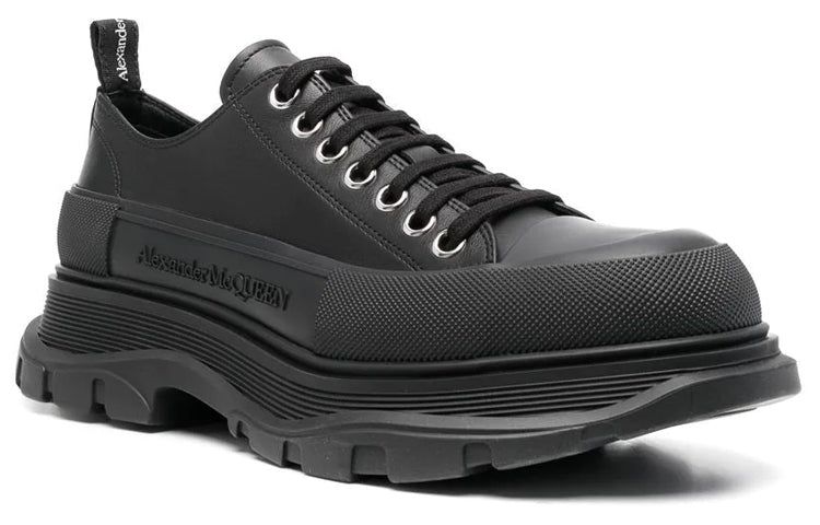 Alexander McQueen Tread Slick Canvas Sneakers 'All Black' 705662WHZ621081 sold by KicksCrew product image thumbnail 2