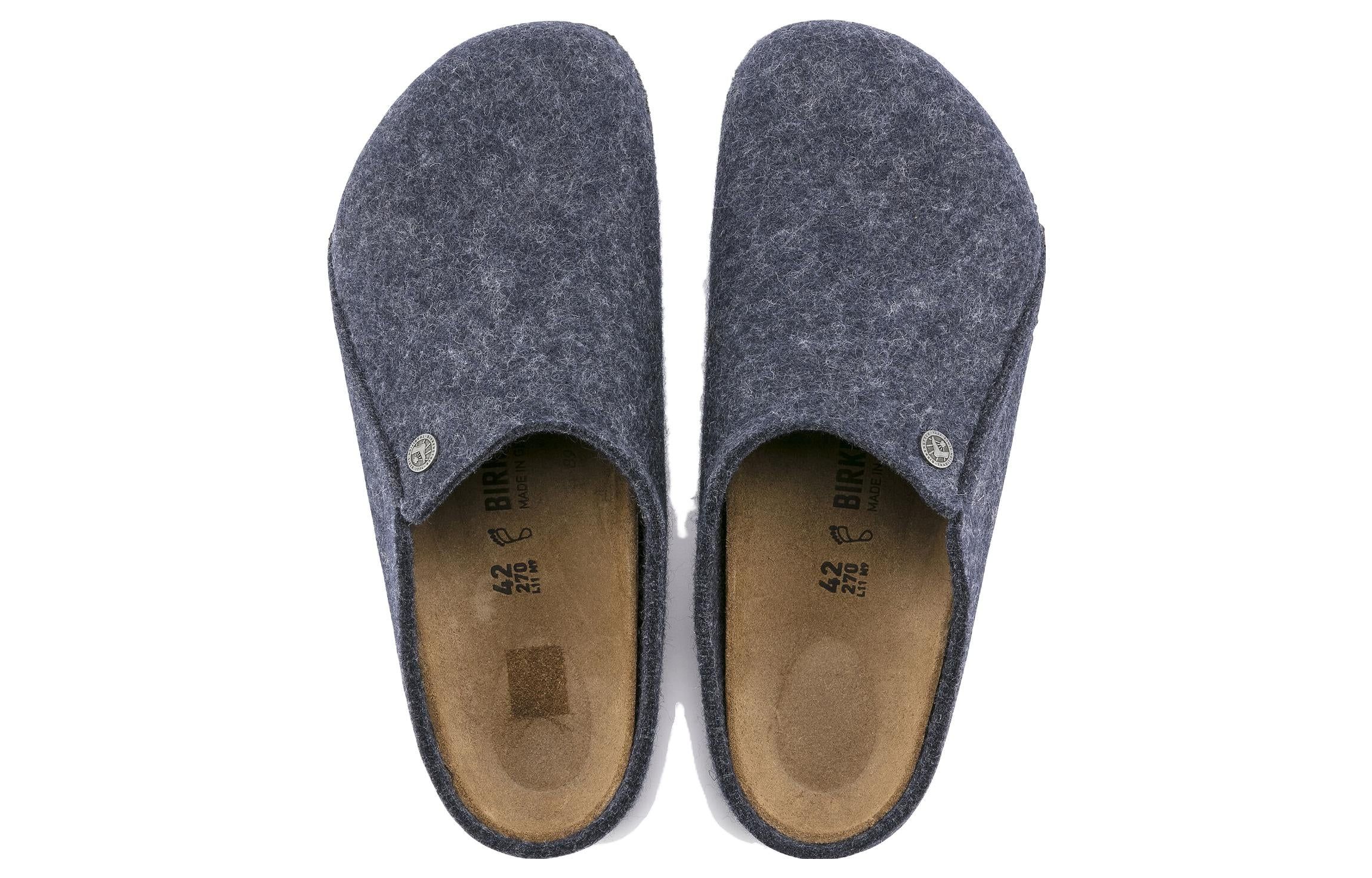 Birkenstock Zermatt Shearling Wool Felt Narrow Fit 'Blue' 1017519 sold by KicksCrew product image thumbnail 4