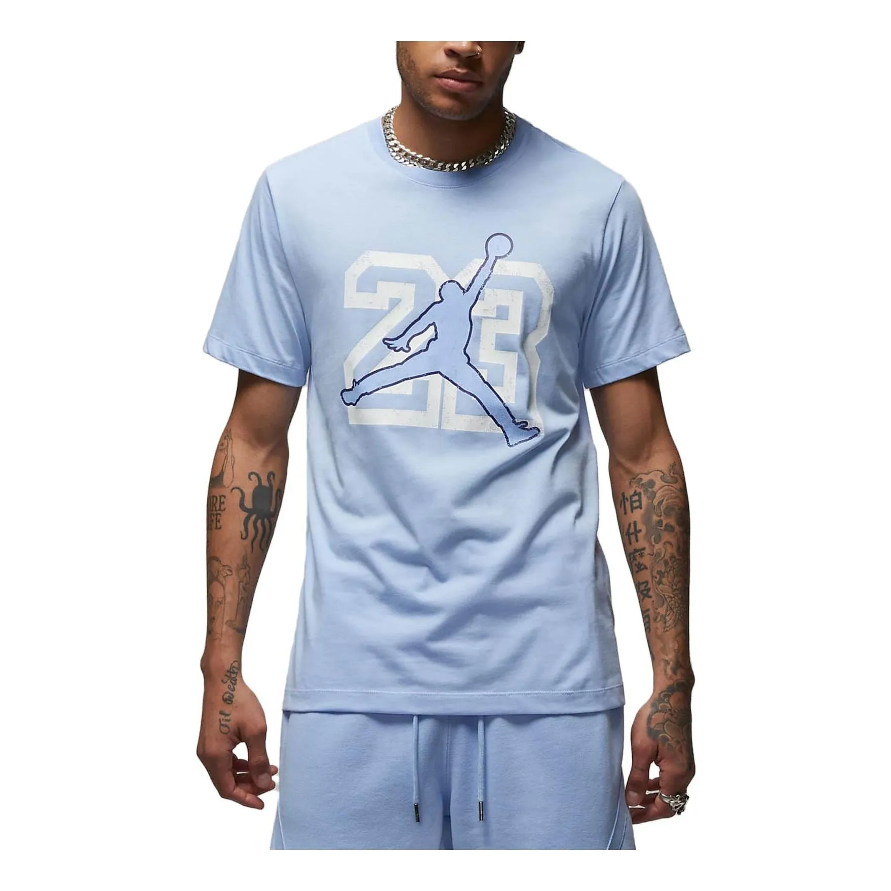 Air Jordan Flight Essentials T-shirt 'Blue' FB7395-425 sold by KicksCrew